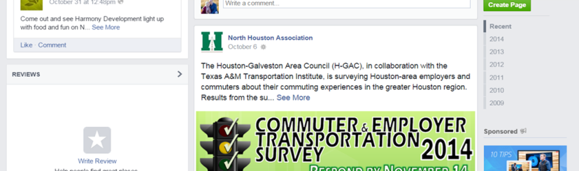 Example of Social Media - North Houston Association